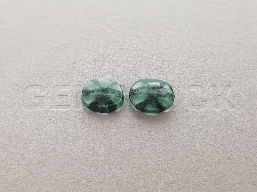 Trapiche emeralds in cabochon cut 4.86 ct, Colombia Image №1