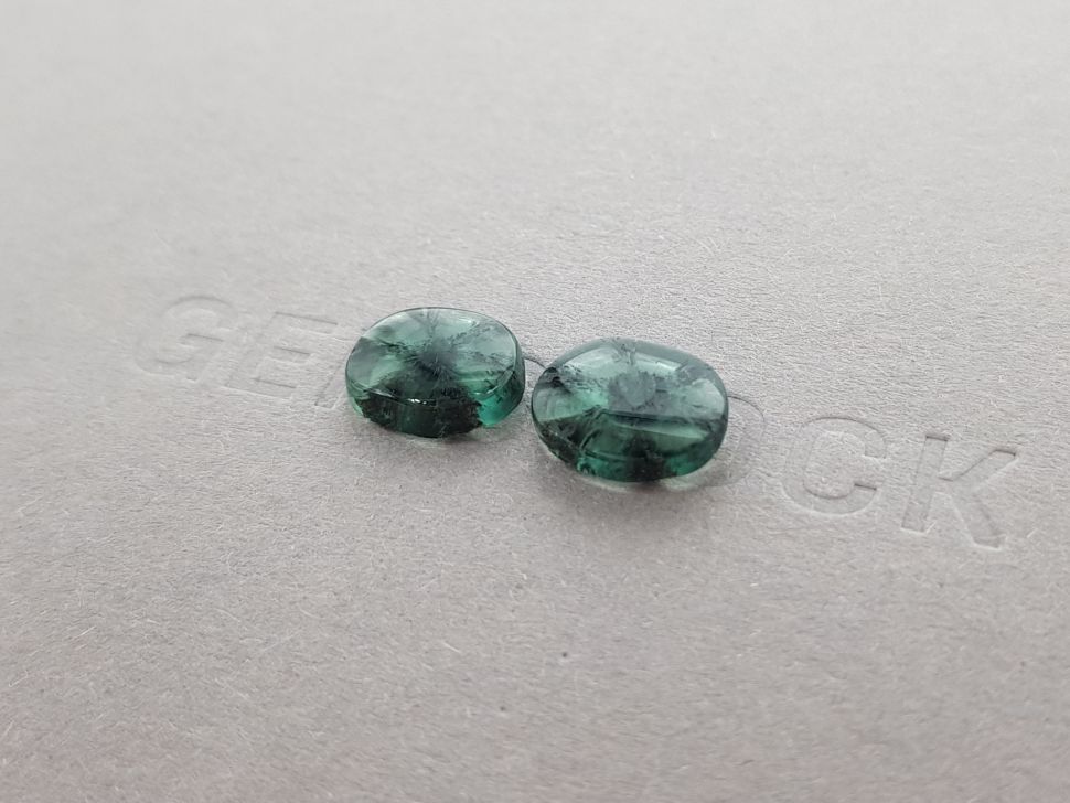 Trapiche emeralds in cabochon cut 4.86 ct, Colombia Image №3