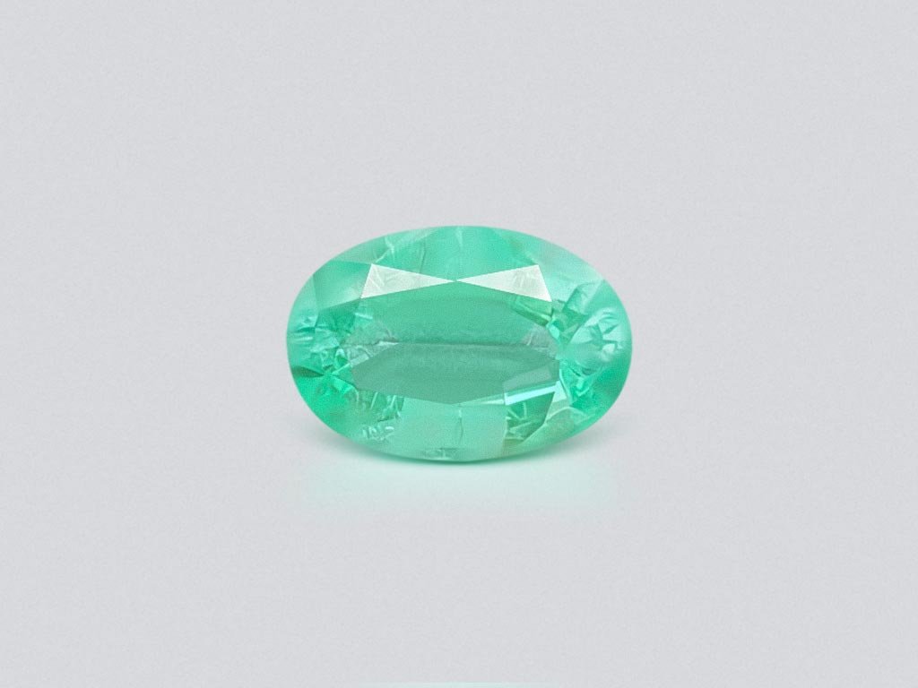 Paraiba oval tourmaline, bluish green, 1.25 ct Image №1