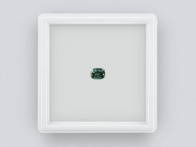 Saphir sarcelle taille coussin non chauffé 1,19 ct, Madagascar photo