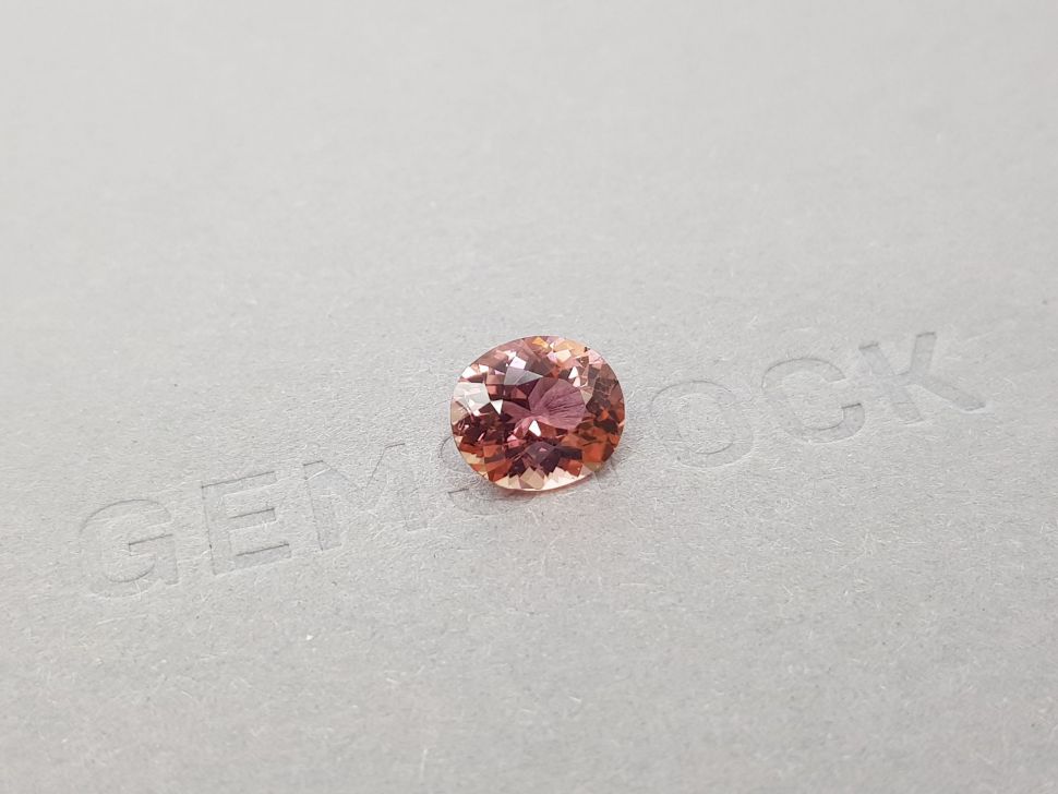 Bright pink oval cut tourmaline 2.32 ct, Afghanistan Image №2