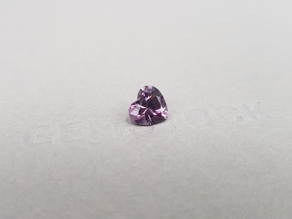 Intense purple spinel in heart shape 2.13 ct, Burma Image №2