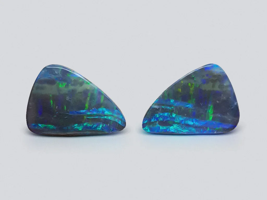 Pair of australian boulder opals 16.97 carats Image №1