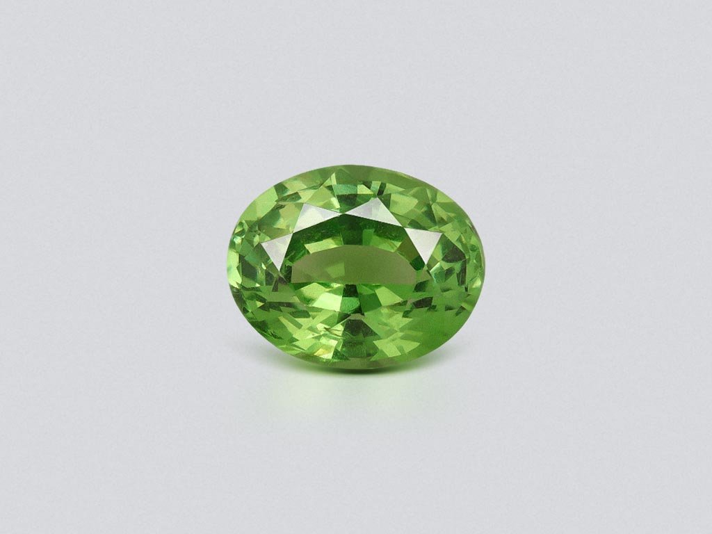 Tsavorita de corte ovalado verde intenso de 1,18 ct de Tanzania Image №1