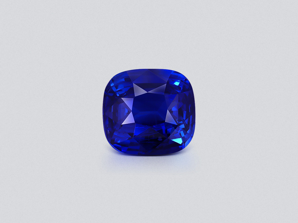 Zafiro azul real de talla cojín grande de 13,22 carats, Sri Lanka  Image №1