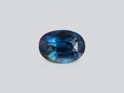 Saphir bleu sarcelle ovale non chauffé de 2,01 carats, Sri Lanka photo