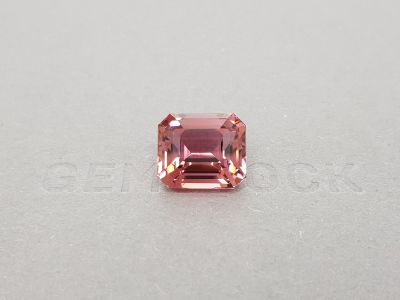 Large octagon cut pink tourmaline 11.73 ct, Mozambique photo