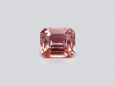 Large octagon cut pink tourmaline 11.73 ct, Mozambique photo