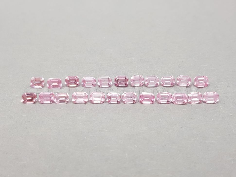 Octagon-cut pink spinel set 4.84 ct, Tanzania Image №1