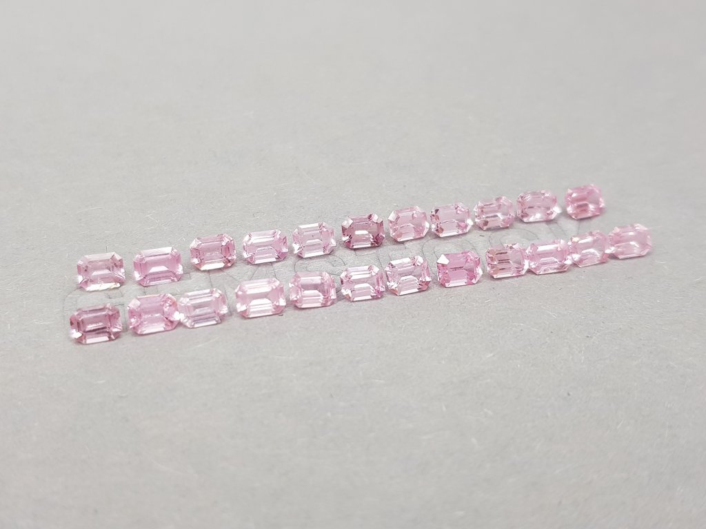 Octagon-cut pink spinel set 4.84 ct, Tanzania Image №2