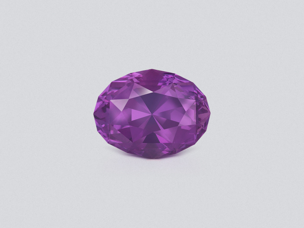 Purple sapphire oval cut 4.14 carats, Sri Lanka Image №1