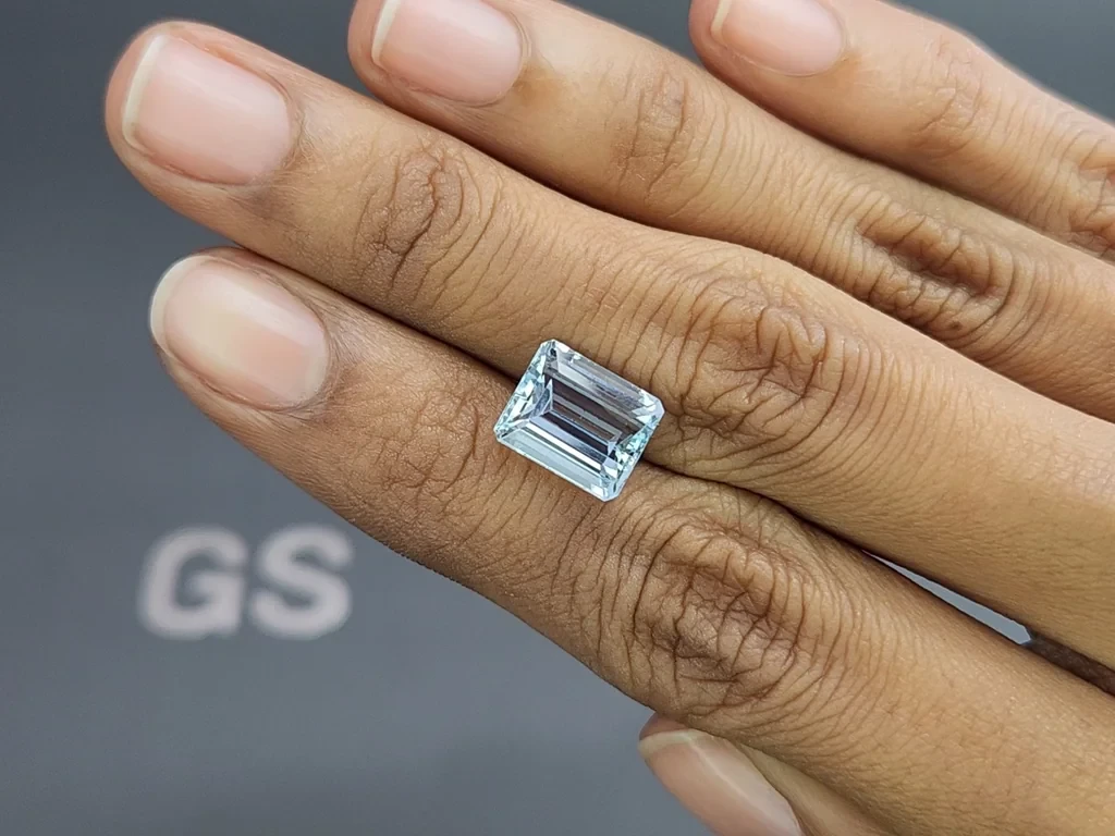 Aguamarina talla octogonal de 3,98 quilates, Madagascar  Image №2