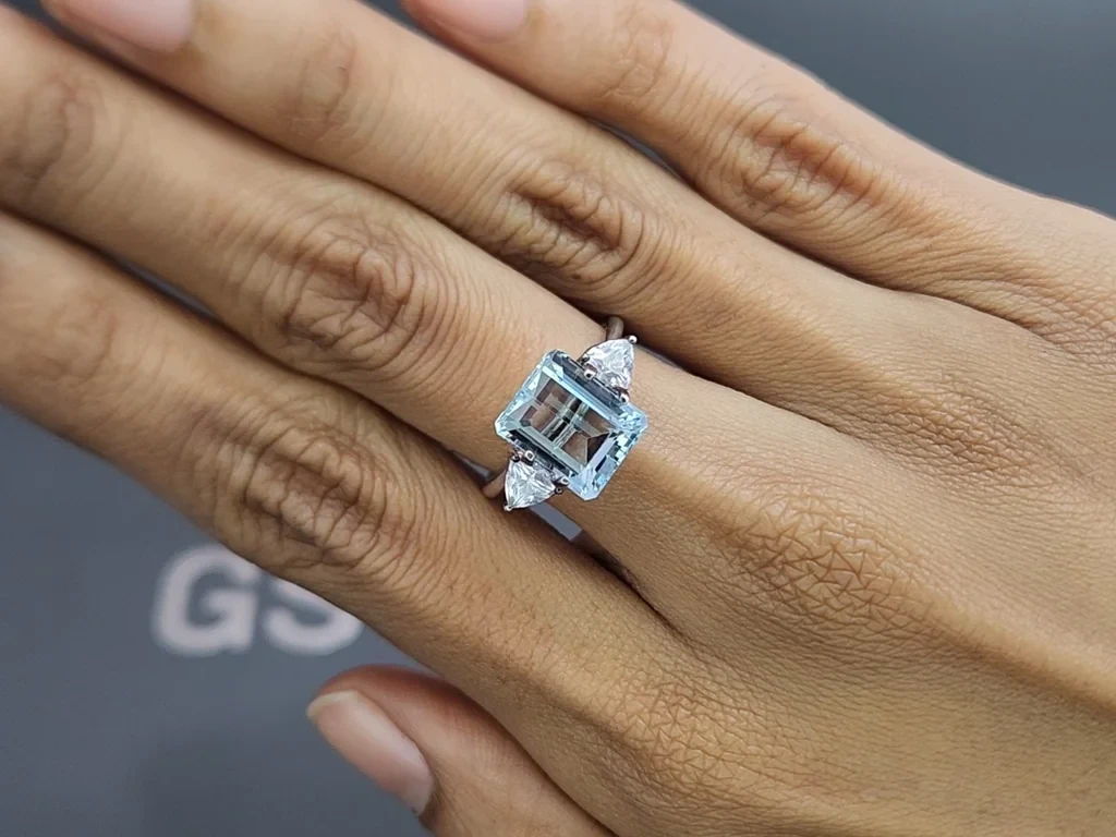 Aguamarina talla octogonal de 3,98 quilates, Madagascar  Image №5