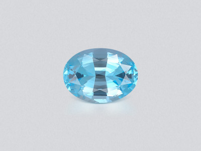 Topaz Sky Blue high precision oval cut 8.27 carats, Madagascar photo