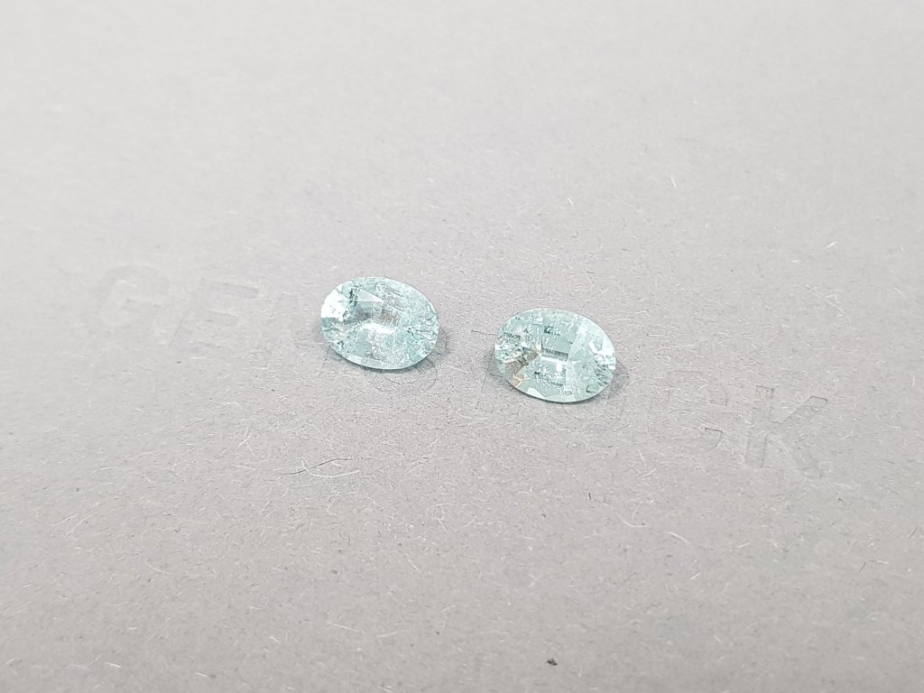 Pair of Paraiba tourmalines in oval cut 2.23 ct, Mozambique Image №3