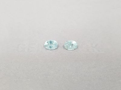 Pair of Paraiba tourmalines in oval cut 2.23 ct, Mozambique photo