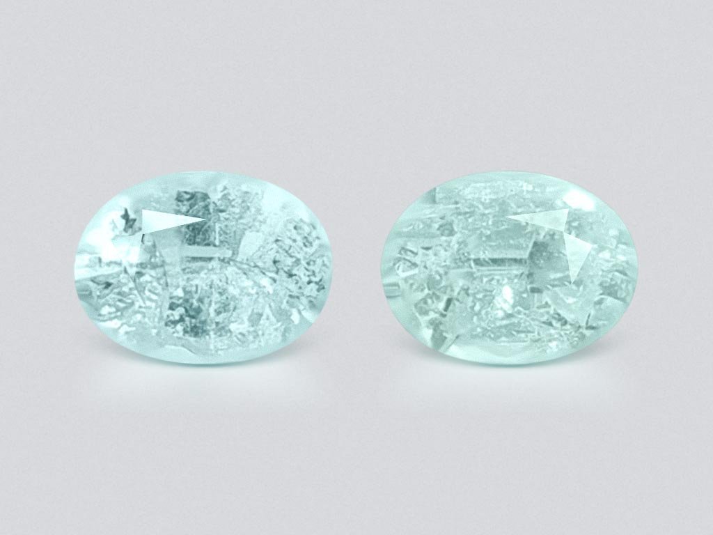 Pair of Paraiba tourmalines in oval cut 2.23 ct, Mozambique Image №1