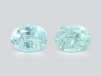 Pair of Paraiba tourmalines in oval cut 2.23 ct, Mozambique photo