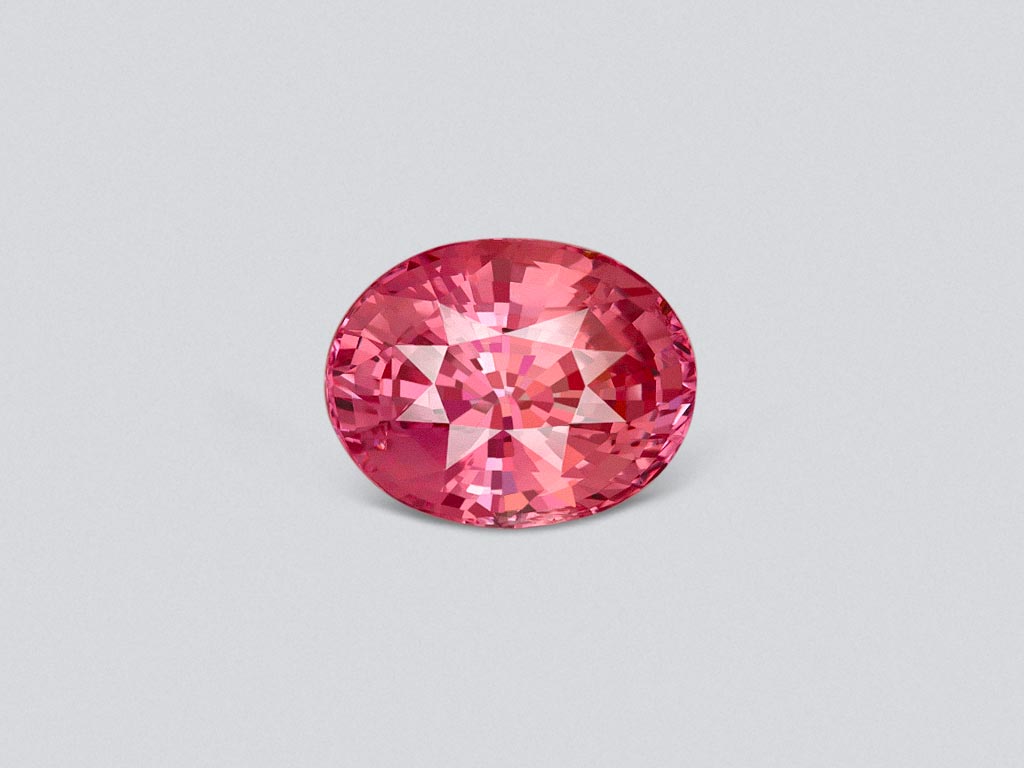 Super rare untreated Padparadscha sapphire in oval cut 4.05 ct, Madagascar, GRS Type I Image №1