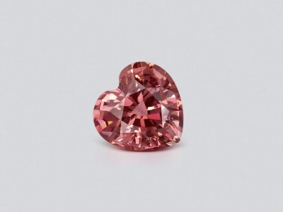 Pink rubellite tourmaline in heart shape 10.32 carats photo