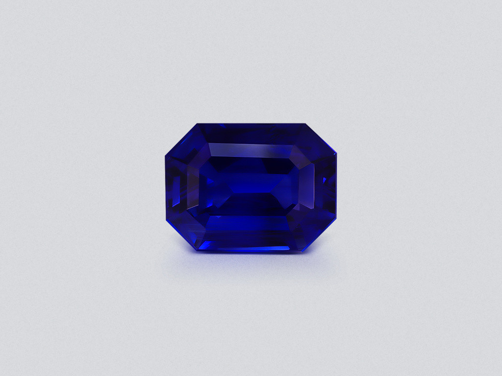 Saphir bleu royal taille octogone de 3,14 carats, Sri Lanka  Image №1