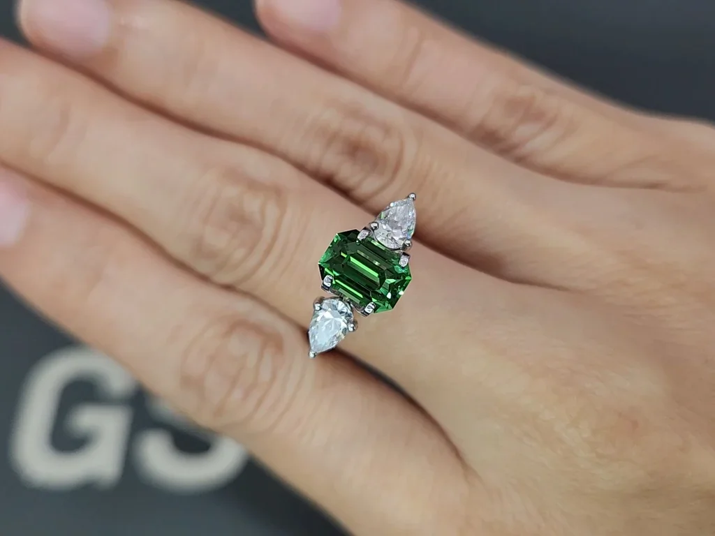 Granate tsavorita de corte octogonal de 2,26 quilates, Tanzania  Image №5