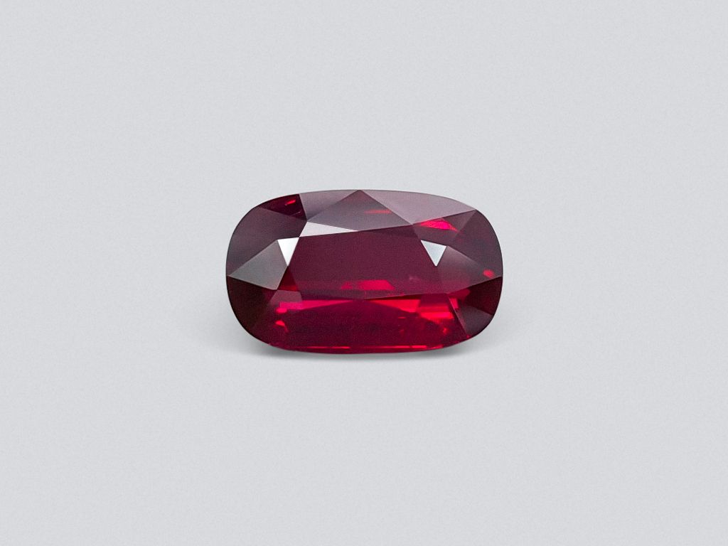 Investment unheated ruby from Mozambique, 7.05 ct, Pigeon's Blood, GRS Image №1