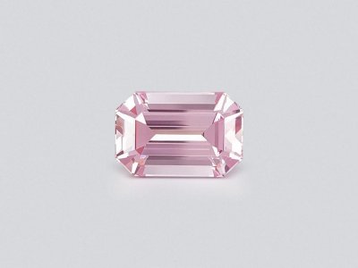 Morganite rose intense taille octogonale 6,94 ct, Brésil photo