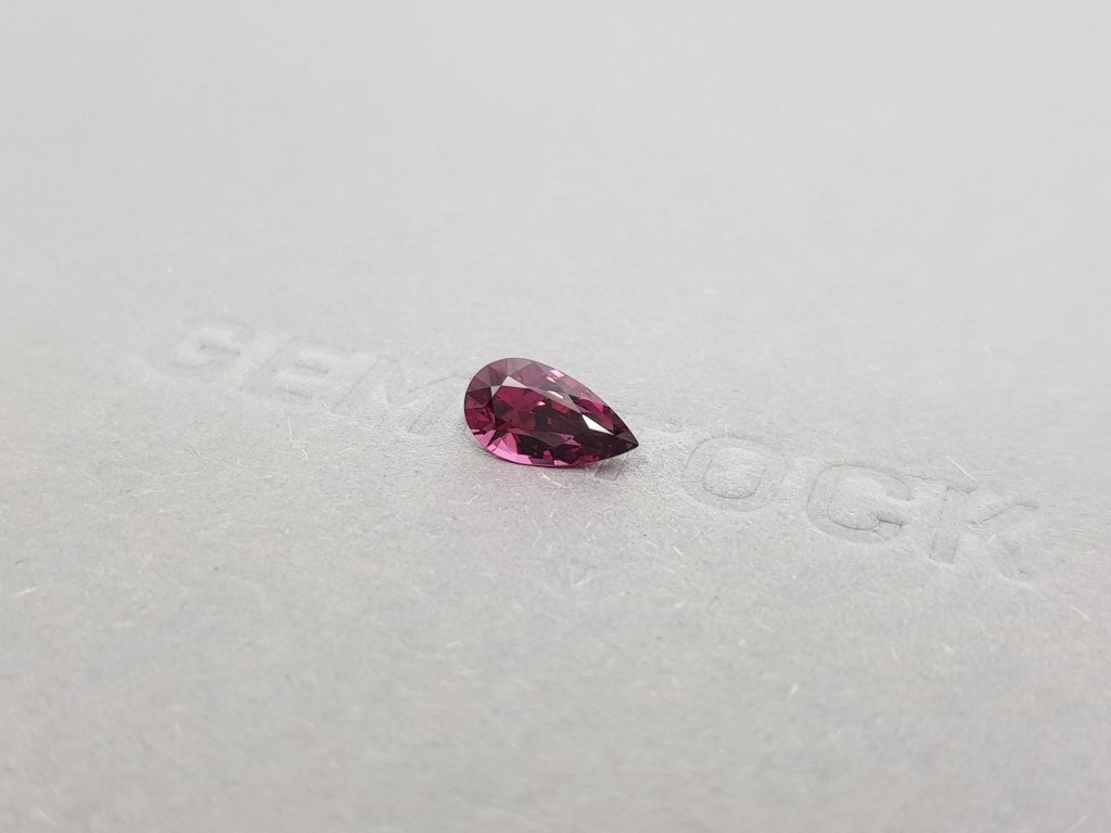 Purple rhodolite garnet pear cut 1.56 carats, Sri Lanka Image №3