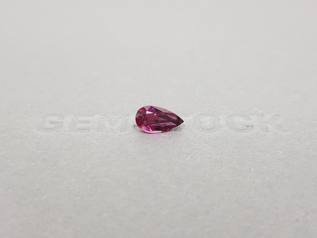 Purple rhodolite garnet pear cut 1.56 carats, Sri Lanka Image №1