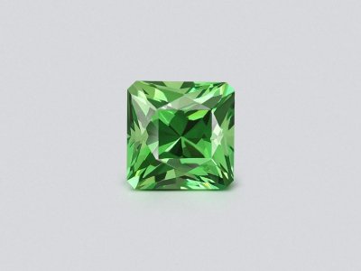 Intense green tsavorite garnet in radiant cut 1.62 carats, Tanzania photo