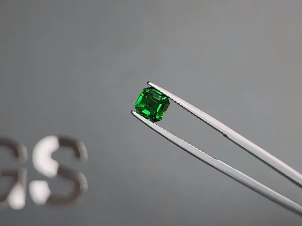 Hellgrüner tsavorit-granat achteckschliff 1,56 karats, Tansania  Image №3