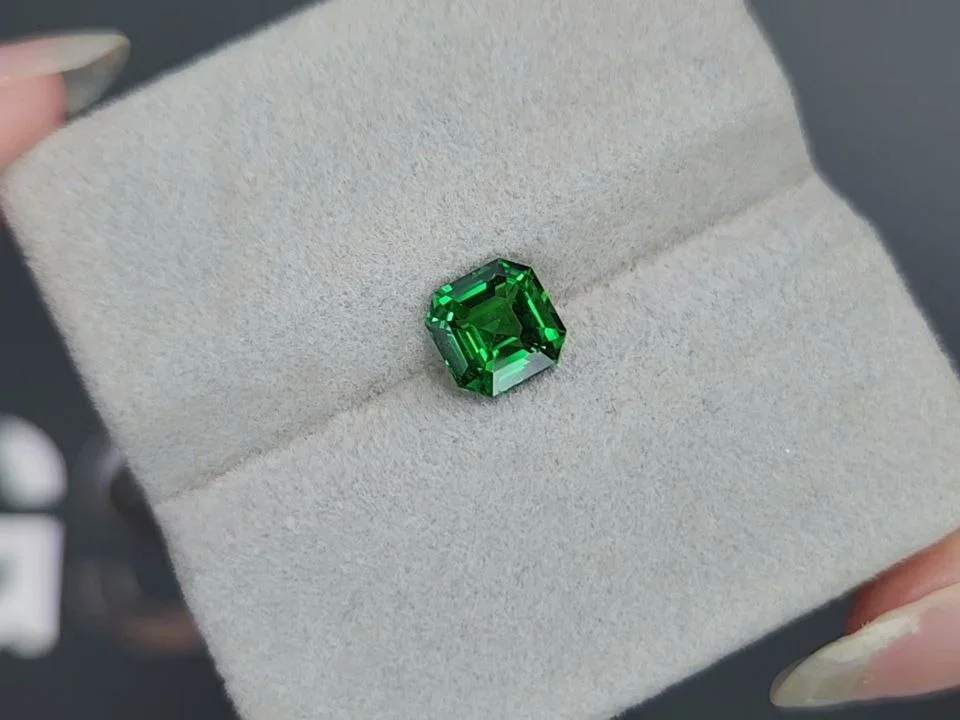 Hellgrüner tsavorit-granat achteckschliff 1,56 karats, Tansania  Image №4