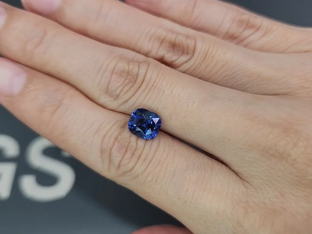 Saphir bleu taille coussin 3,03 carats, Sri Lanka Image №2