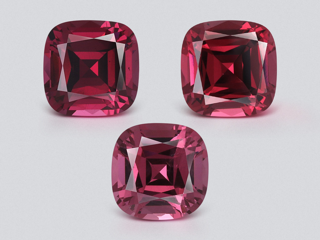 Satz rhodolith-granat im kissenschliff 5,67 karat  Madagaskar Image №1