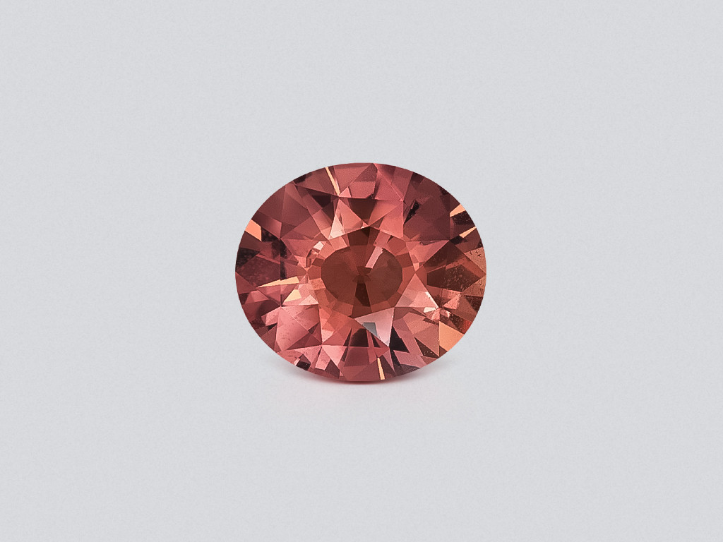 Saphir Padparadscha de taille ovale 3,29 carats, Sri Lanka Image №1