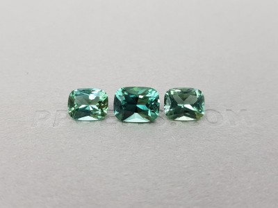 Set of mint green tourmalines 4.28 ct, Afghanistan photo