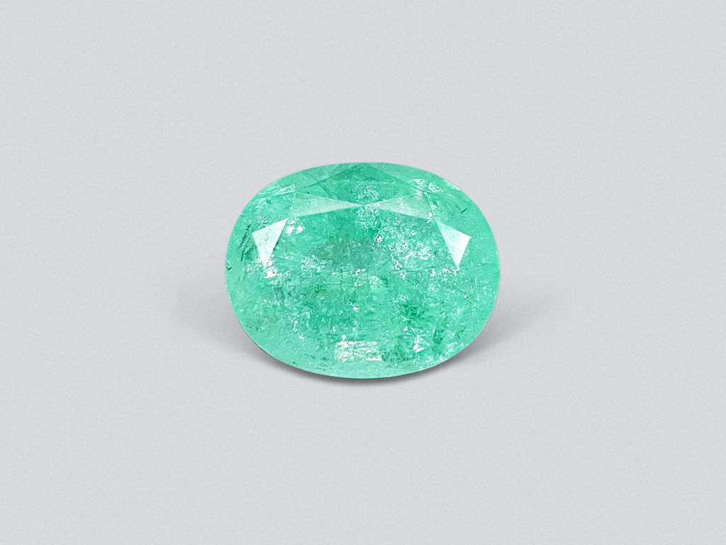 Large tourmaline Paraiba in oval cut 15.60 ct, Mozambique Image №1