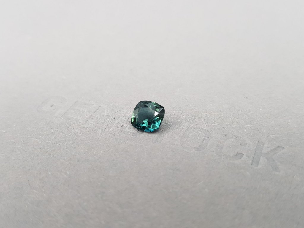 Teal sapphire from Madagascar in cushion cut  1.15 ct, untreated Image №3