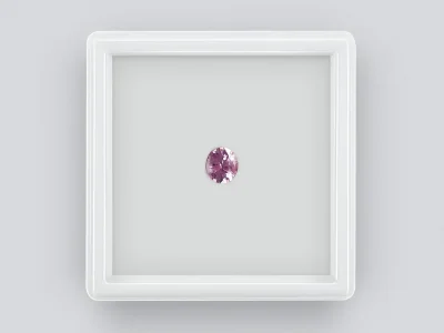 Saphir rose taille ovale non chauffé 1,00 ct, Madagascar photo