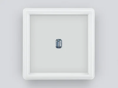 Bluish gray octagon cut spinel 0.53 ct photo