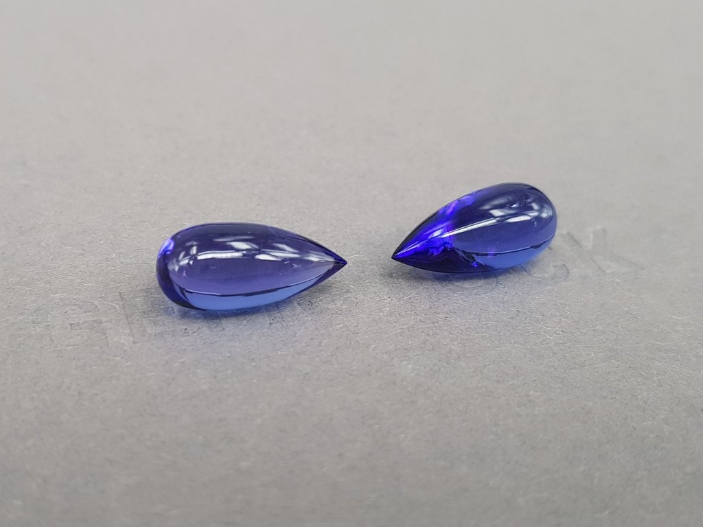 Pair of intense blue fancy-cut tanzanites 11.63 ct Image №2