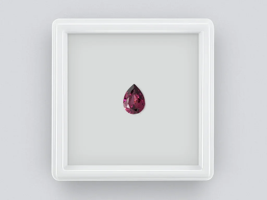 Grenat rhodolite violet taille poire 1,43 carats, Sri Lanka Image №1