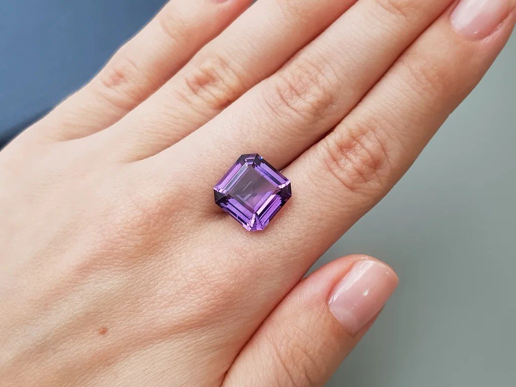  Asscher geschliffener Amethyst 6,83 Karat, Brasilien Image №2