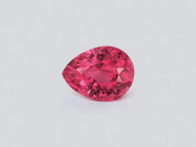Spinelle Mahenge rose vif et rouge, taille poire 3,09 carats, Tanzanie