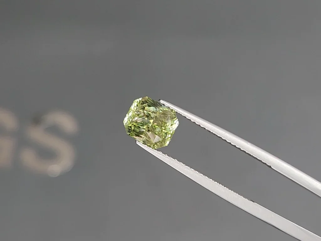 Grenat grossulaire taille radiant 2,90 carats, Tanzanie Image №3