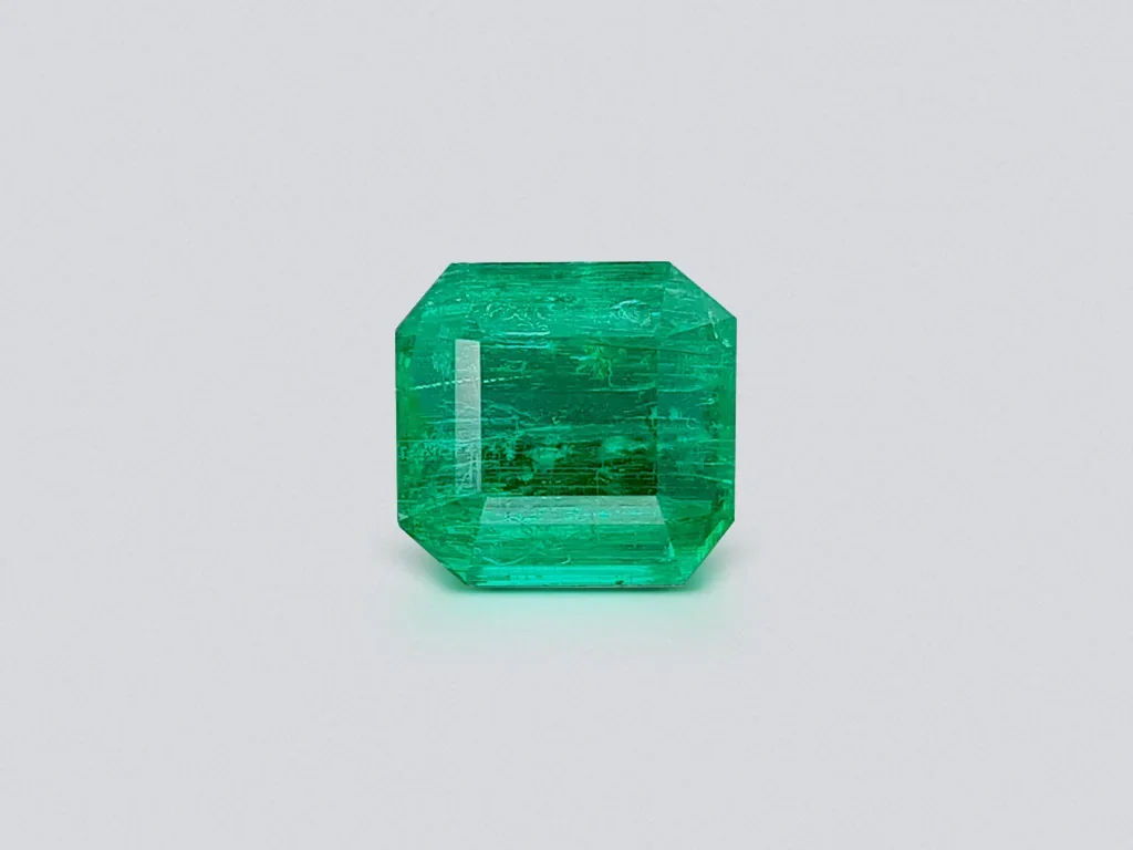 Vivid Green 5,64 Karat reicher Smaragd aus Sambia, GFCO Image №1