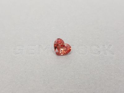 Burmese orangey red heart-cut spinel 2.12 ct, GFCO photo