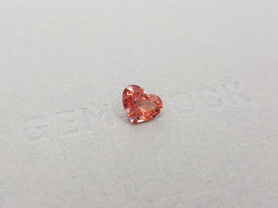 Burmese orangey red heart-cut spinel 2.12 ct, GFCO Image №2