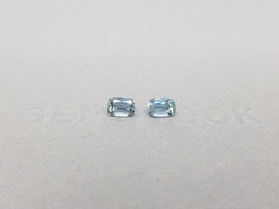 Pair of greyish blue unheated sapphires 1.31 ct, Madagascar Image №1